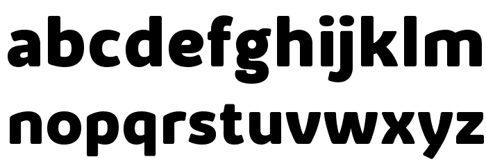 KabrioAlternate-ExtraBold Font LOWERCASE