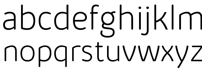 KabrioAlternate-ExtraLight Font LOWERCASE