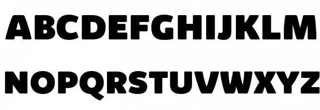 KabrioAlternate-Heavy Шрифта ВЕРХНИЙ