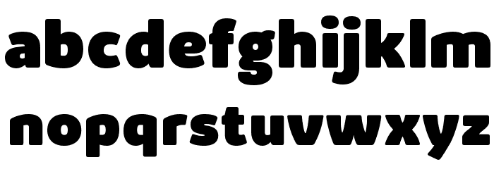 KabrioAlternate-Heavy Font LOWERCASE