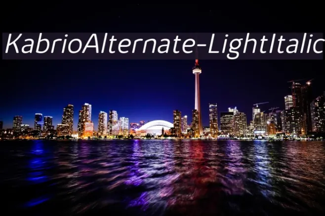 KabrioAlternate-LightItalic Example 1