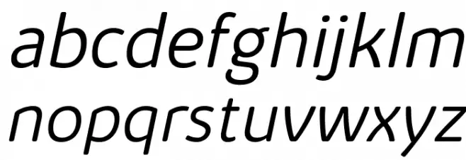 KabrioAlternate-LightItalic 字体 小写