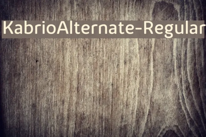 KabrioAlternate-Regular Example 3