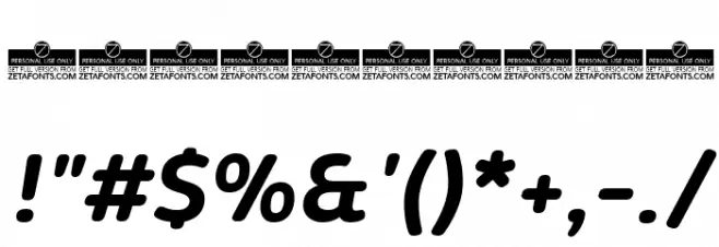 KabrioSoft-BoldItalic Font OTHER CHARS