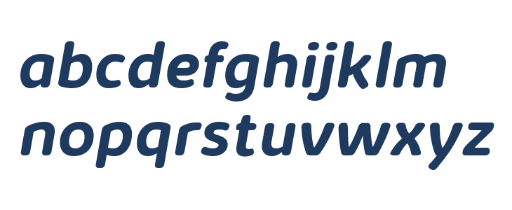 KabrioSoft-BoldItalic Lowercase