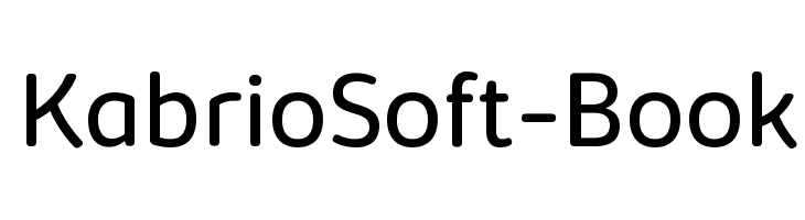 KabrioSoft-Book  Frei Schriftart Herunterladen