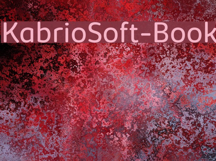 KabrioSoft-Book Font examples