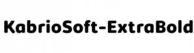 KabrioSoft-ExtraBold  font caratteri gratis