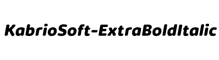 KabrioSoft-ExtraBoldItalic  नि: शुल्क फ़ॉन्ट्स डाउनलोड