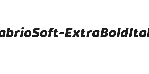 KabrioSoft-ExtraBoldItalic Logo
