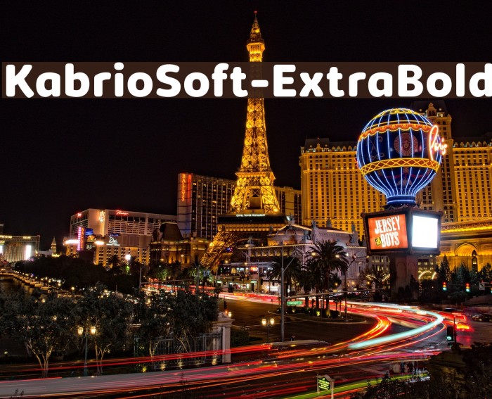 KabrioSoft-ExtraBold Font examples
