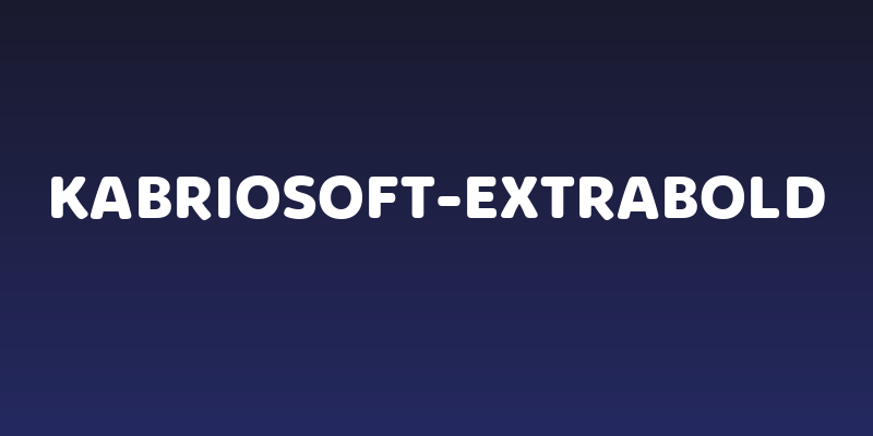 KabrioSoft-ExtraBold Social Header