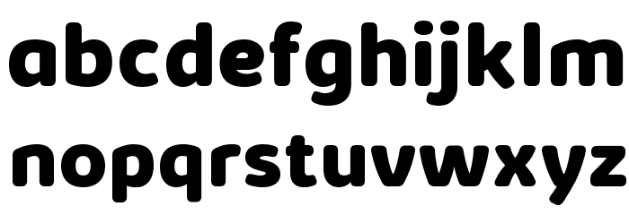 KabrioSoft-ExtraBold Font LOWERCASE