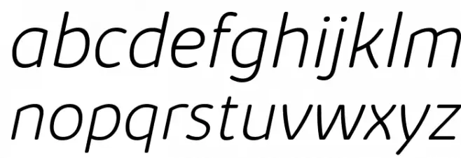 KabrioSoft-ExtraLightItalic خط أحرف صغيرة