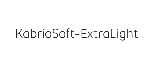 KabrioSoft-ExtraLight Logo