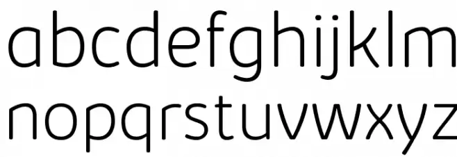 KabrioSoft-ExtraLight 字体 小写