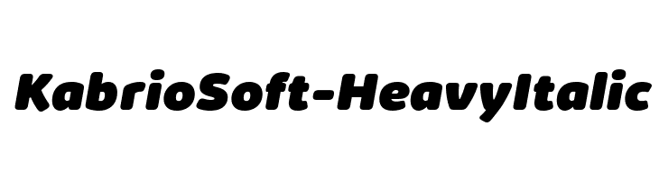 KabrioSoft-HeavyItalic  नि: शुल्क फ़ॉन्ट्स डाउनलोड