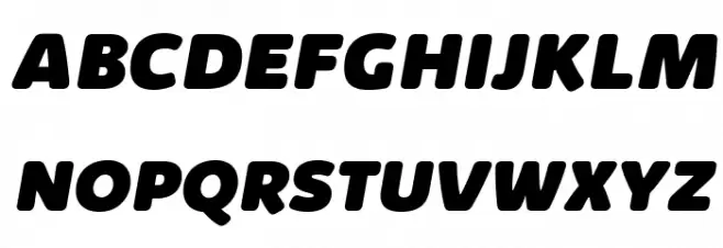 KabrioSoft-HeavyItalic Шрифта ВЕРХНИЙ