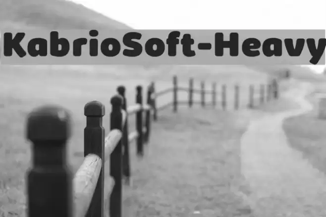 KabrioSoft-Heavy Font examples