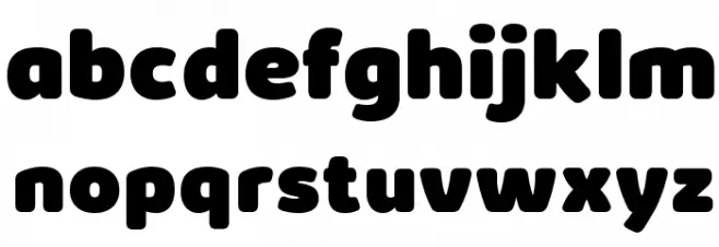 KabrioSoft-Heavy Schriftart Kleinbuchstaben