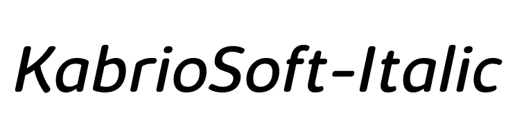 KabrioSoft-Italic  नि: शुल्क फ़ॉन्ट्स डाउनलोड