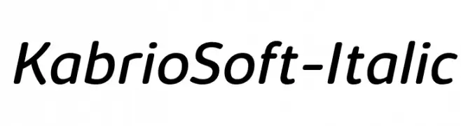 KabrioSoft-Italic  font caratteri gratis