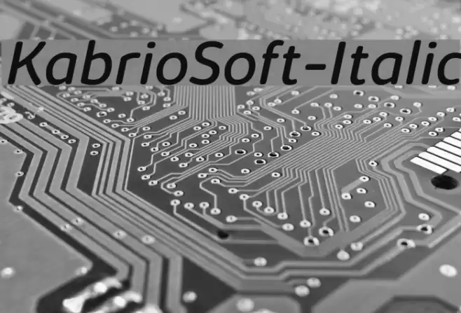 KabrioSoft-Italic Font examples