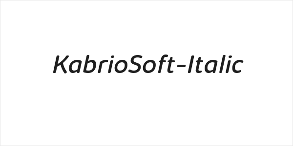 KabrioSoft-Italic Logo