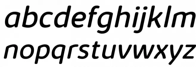 KabrioSoft-Italic Fuentes MINÚSCULAS