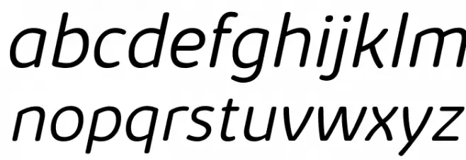 KabrioSoft-LightItalic Fuentes MINÚSCULAS