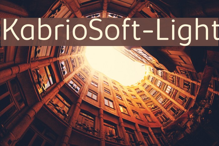 KabrioSoft-Light Font examples