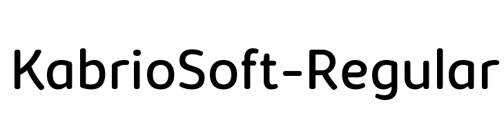 KabrioSoft-Regular  Frei Schriftart Herunterladen