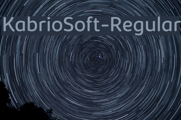 KabrioSoft-Regular Font examples
