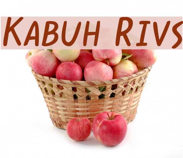 Kabuh Rivs Font examples