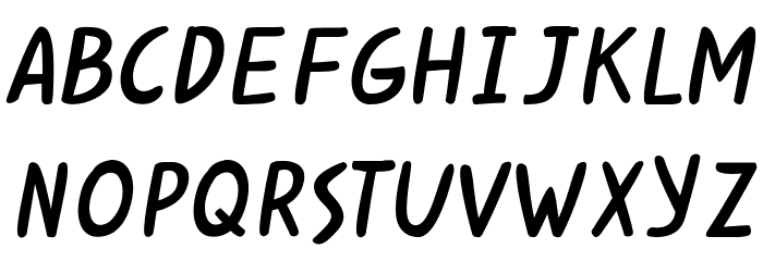 Kabuh Rivs Font LOWERCASE