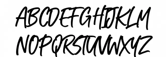 Kabut Hitam Schriftart Groß