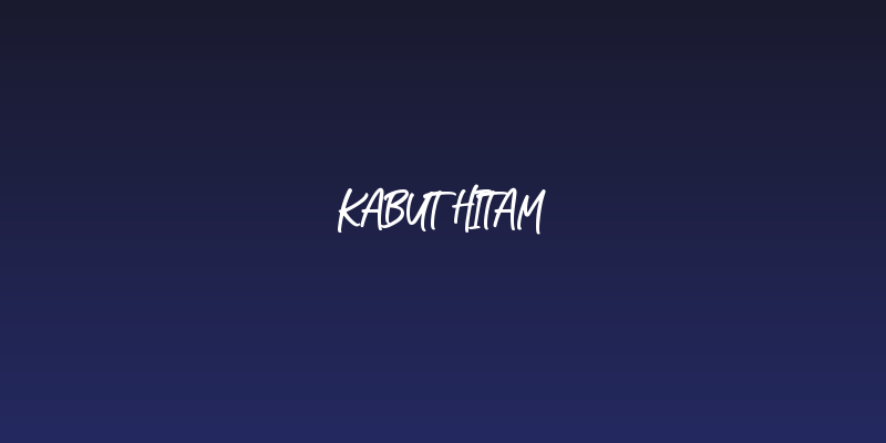 Kabut Hitam Social Header