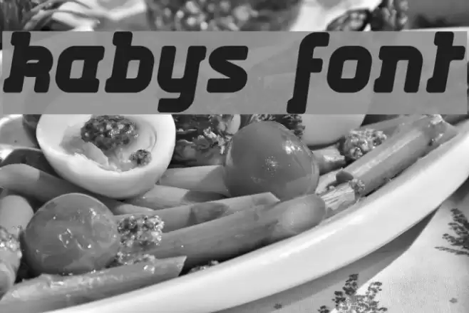 Kabys Font examples