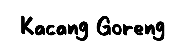 Kacang Goreng  नि: शुल्क फ़ॉन्ट्स डाउनलोड