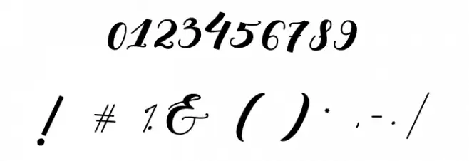 Kachine Font OTHER CHARS