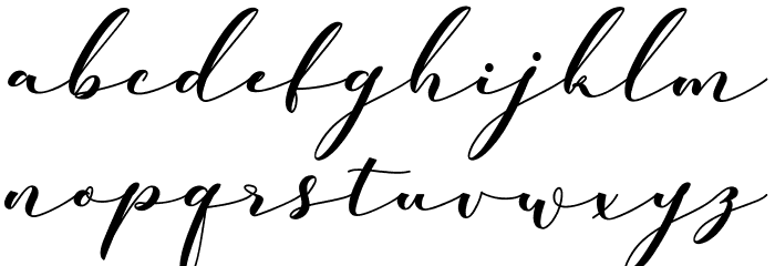 Kachine Font LOWERCASE