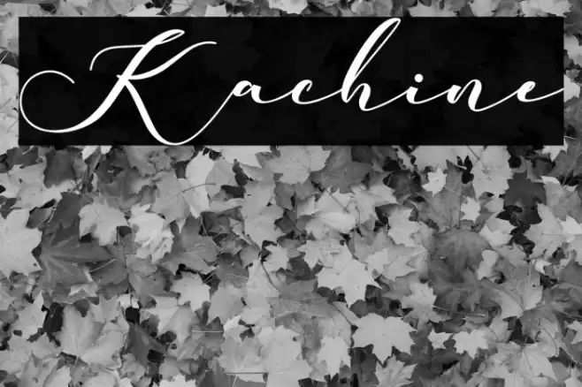 Kachine Font examples