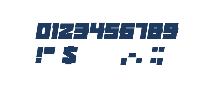 Kachusha Bold Italic Other Characters