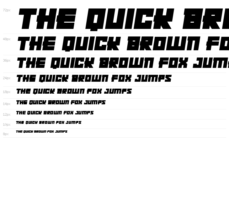 Kachusha Bold Italic Waterfall