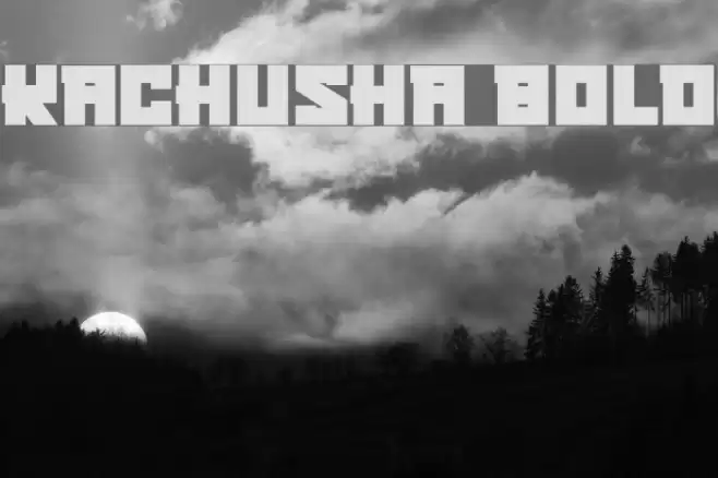 Kachusha Bold Font examples