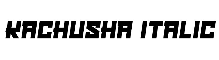 Kachusha Italic  les polices de caractères gratuit tlcharger