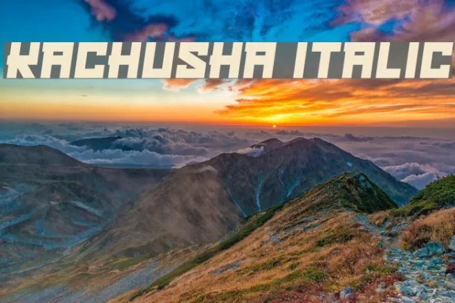 Kachusha Italic Example 2