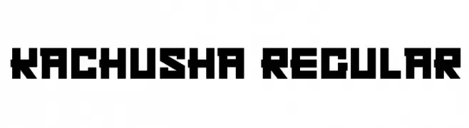Kachusha Regular  Free Fonts Download