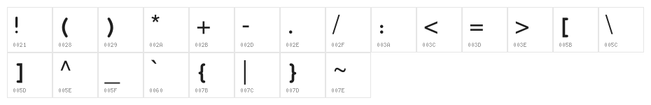 KacstDecorative Character Map