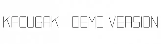 Kacugak - demo version  لخطوط تنزيل